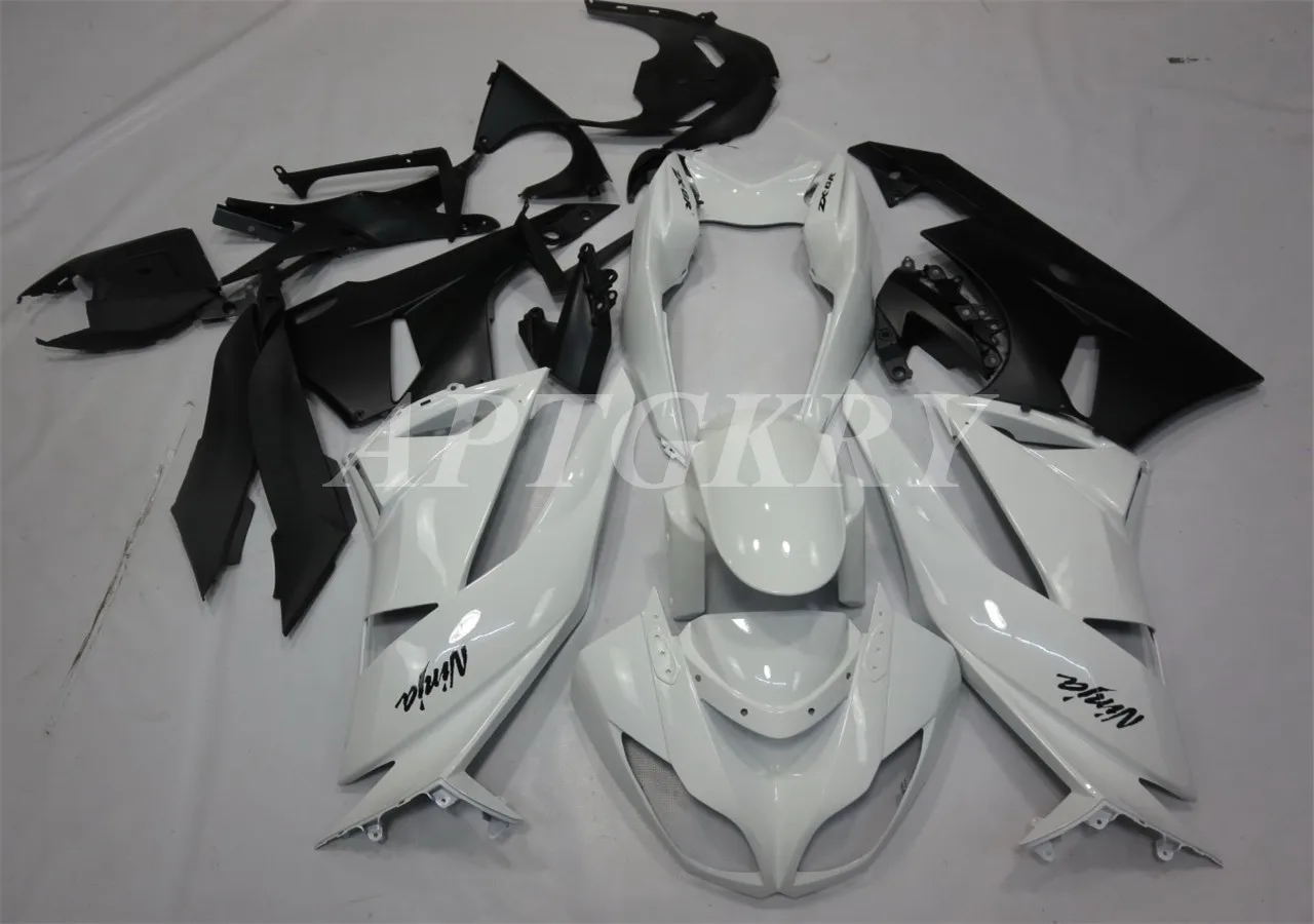 

New ABS Plastic Shell Motorcycle Fairing kit Fit For Kawasaki Ninja ZX6R 636 ZX-6R 2009 2010 2011 2012 Bodywork set White Black