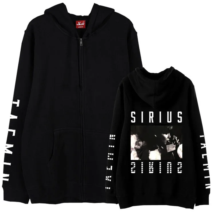 Шайни Taemin 1st Тур Sirius концерт же фото печать толстовки с капюшоном на молнии