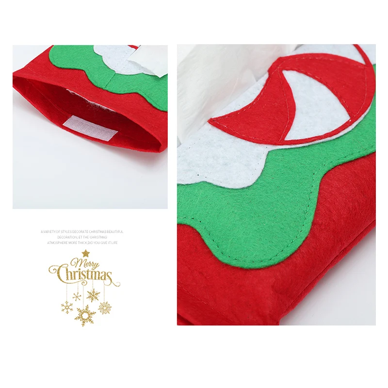 Рождественская конфетная бумага Наборы полотенец Чехлы для праздничной