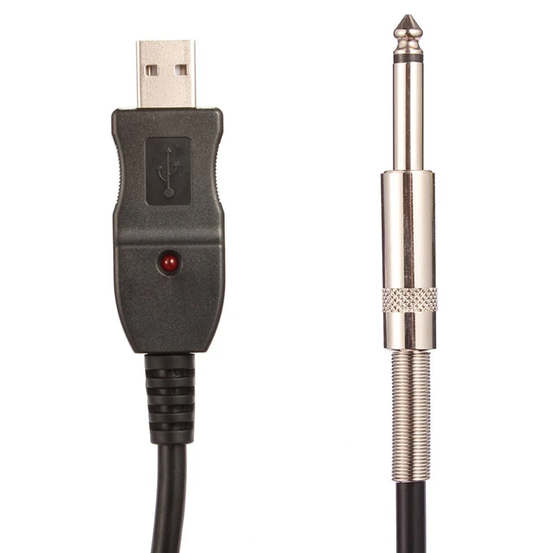 Guitar to PC USB Recording Cable Lead Adaptor Converter Connection Interface 6.5mm | Спорт и развлечения