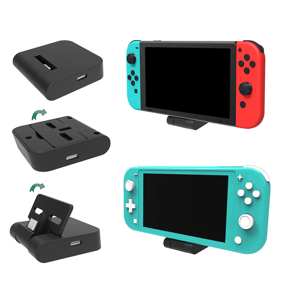 Регулируемая Подставка для зарядки USB Type C быстрое зарядное устройство NS Switch Lite