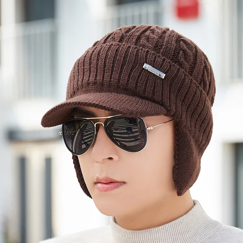Зимняя шапка, шарф, Skullies Beanies для мужчин, вязаная шапка, женская маска, толстая Балаклава, ушанка, шерстяной берет, мужская шапка, шапка