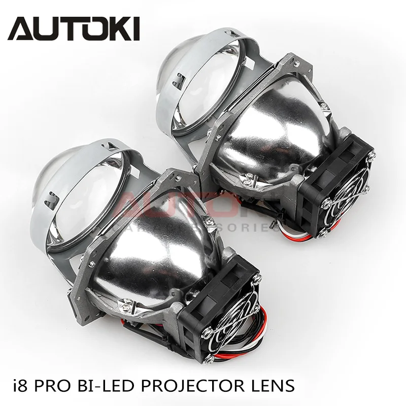AUTOKI Новый I8 Pro 80W Hella G5 ограничитель Bi-led proejctors lens для модификации автомобильных фар