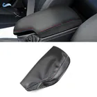 LHD для BMW 3 серии F30 2013 - 2018 искусственная кожа красная синяя голубая линия центральная консоль крышка подлокотника крышка отделка