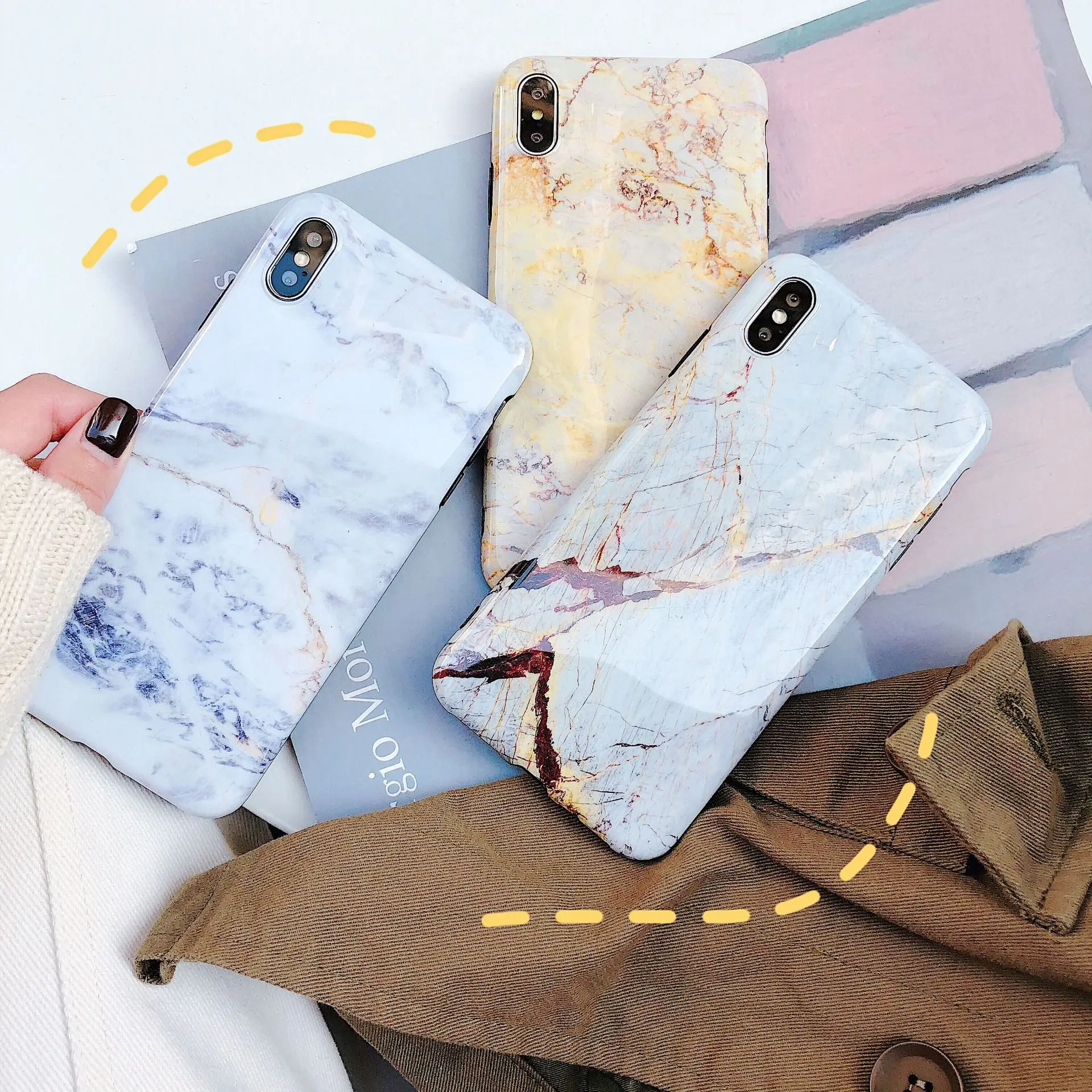 Мягкий силиконовый чехол для iPhone XS Max X XR мраморный 7 Чехол 6 6s 8 Plus |