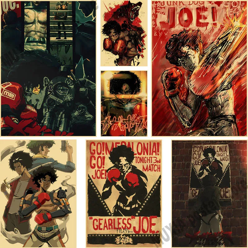 Лидер продаж Аниме Megalo Box Ретро плакат крафт-бумага бумажные постеры с