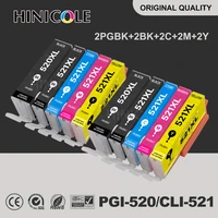 10 pcs ink cartridges pgi 520 cli 521 for canon pixma ip 3600 4600 4700 mp 540 550 560 620 630 640 980 mx860 printer with chip