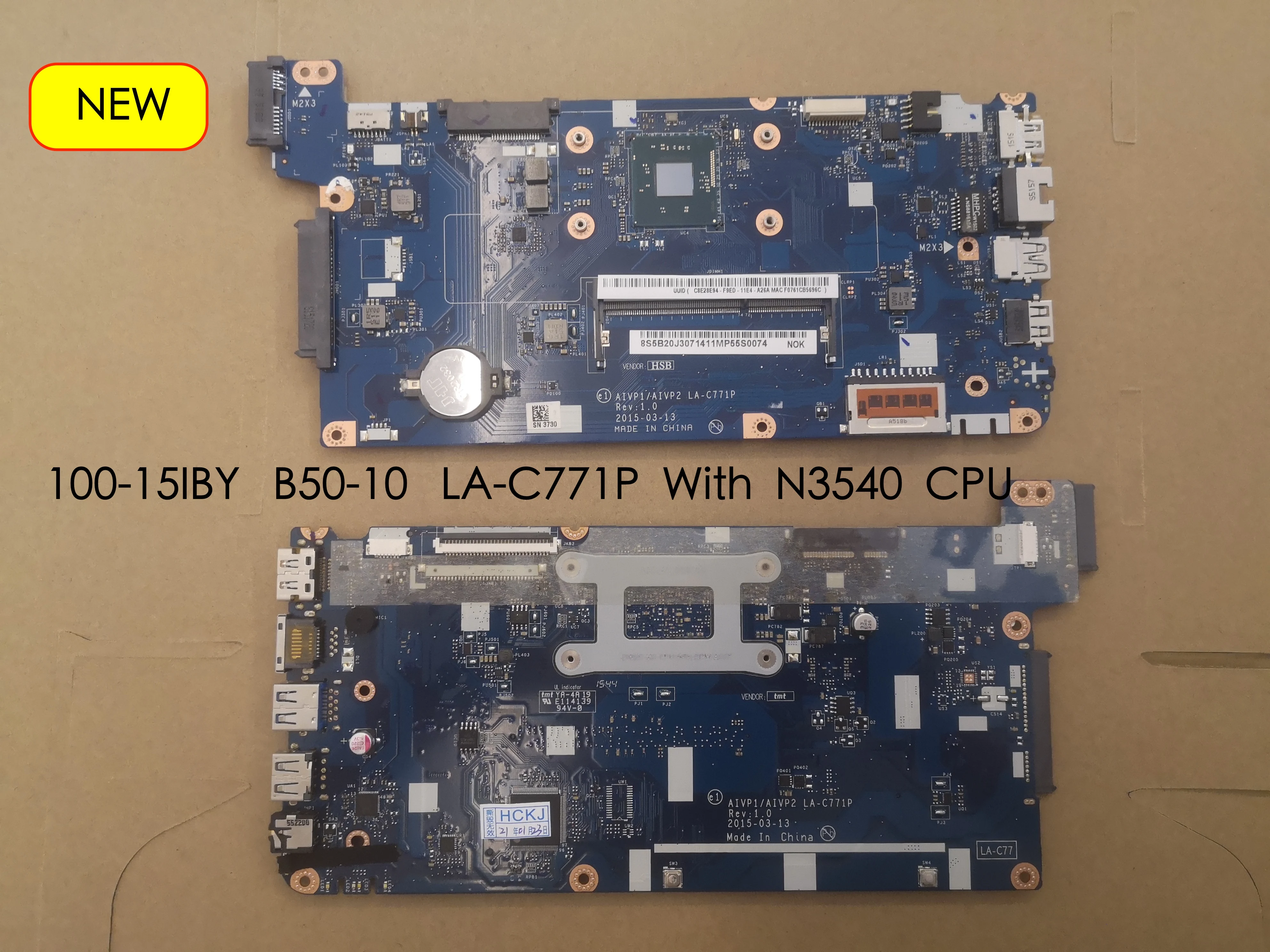Материнская плата AIVP1AIVP2 новая материнская для Lenovo 100 15IBY ноутбука и ПК с