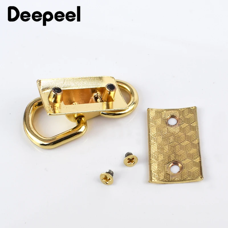 Deepeel 5/10 шт. кольцо в виде буквы D сумка сторона пряжки с зажимом винт цепочкой