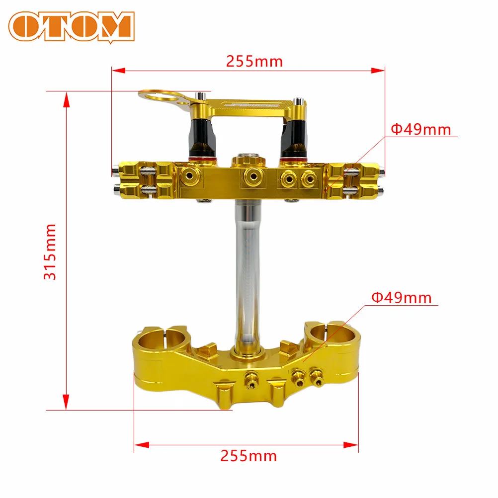 OTOM Motorcycle Triple Tree Clamps Steering Stem And Handlebar Bar Riser Mount With Bearings For SUZUKI DRZ400 DRZ400S 2000-2019 |