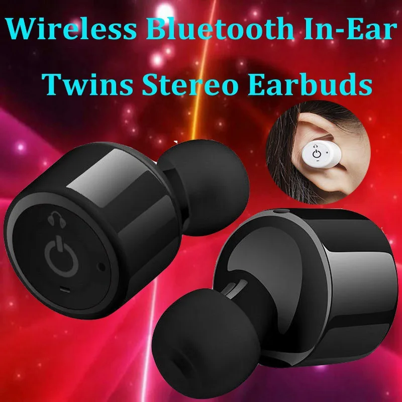 VTIN Горячие TWS беспроводные наушники двойные Мини Bluetooth V4.2 Hands Free вкладыши со