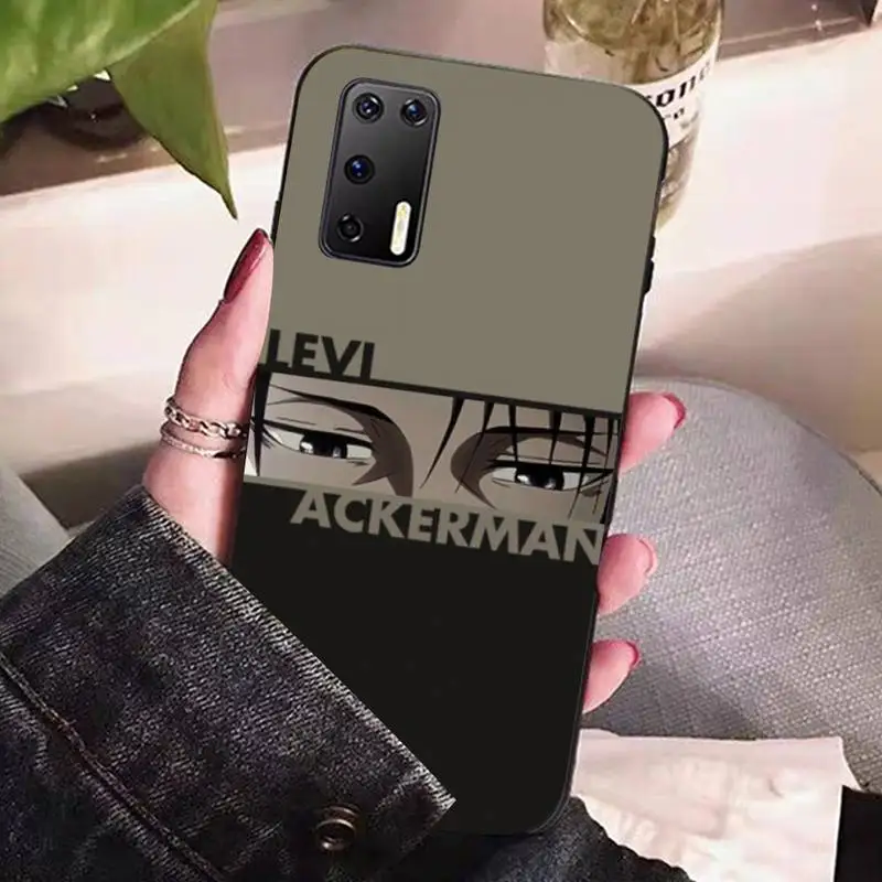 

Yinuoda Levi Ackerman Print Phone Case for huawei P 6 7 8 9 10 20 30 40 pro plus lite p9 lite 2016