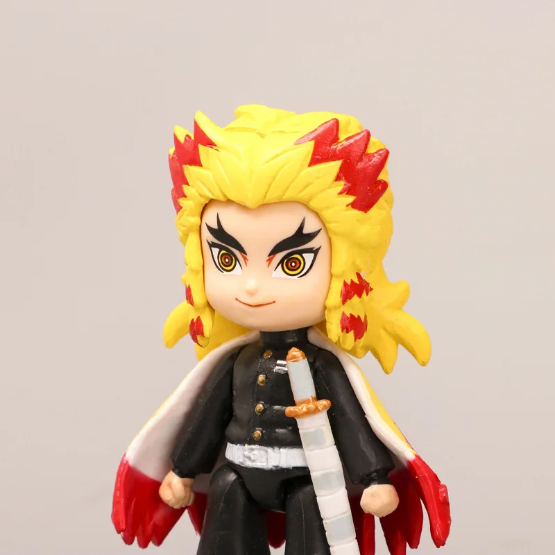

Japan Anime Demon Slayer Random Kawaii Figure PVC Doll SKyo Shou Lang Yiyong Butterfly Ninja Nae Cake Decoration Kids Toy Gift