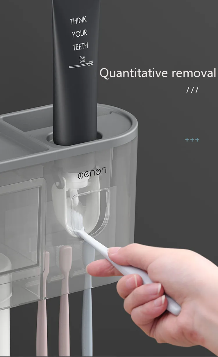 Многофункциональный настенный держатель для зубной щетки автоматический