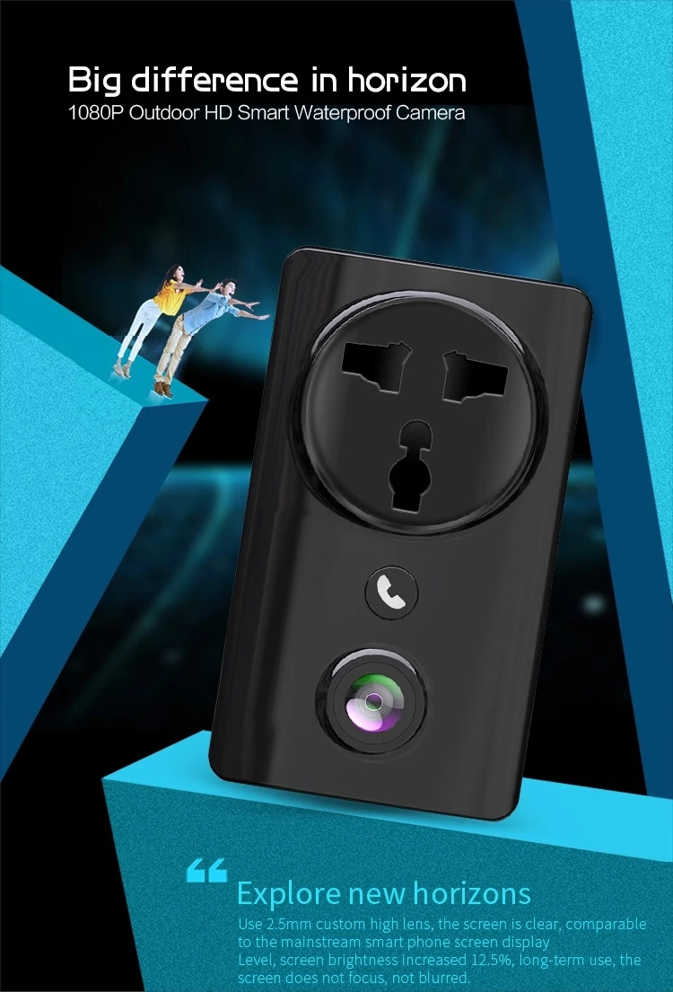 180 градусов Мини Скрытая видео сетевая камера HD 1080P детская сетевая камера