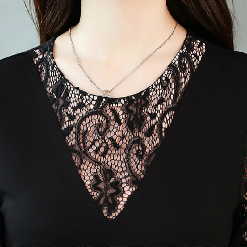 Mozuleva Осень-зима винтажное размера плюс кружевное сексуальное миди платье 2019