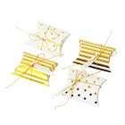 10 шт. компактная упаковка для конфет, новая бумажная коробка для подушек, подарочные коробки, коробка для пирогов и вечерние, Экологичная коробка из крафт-бумаги для подушек