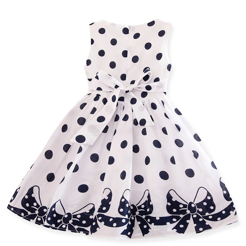 Детские летние платья для девочек платье принцессы в горошек детское
