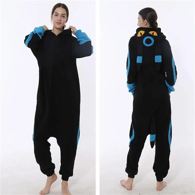 Kigurumi взрослых аниме покемон косплей костюм черный ребенок Пикачу Onesie унисекс мультфильм пижамы вечерние для женщин и мужчин - Цвет: Золотой