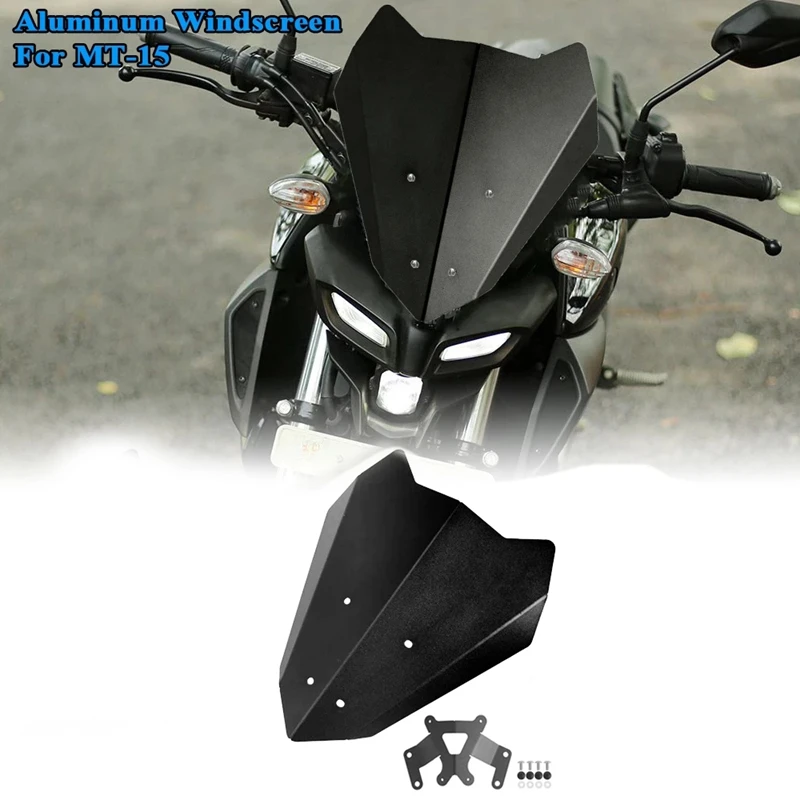 

Motorcycle Front Windshield Windscreen Windshield Deflector Windshield Fairing Suitable for Yamaha MT15 MT-15 2019 2020