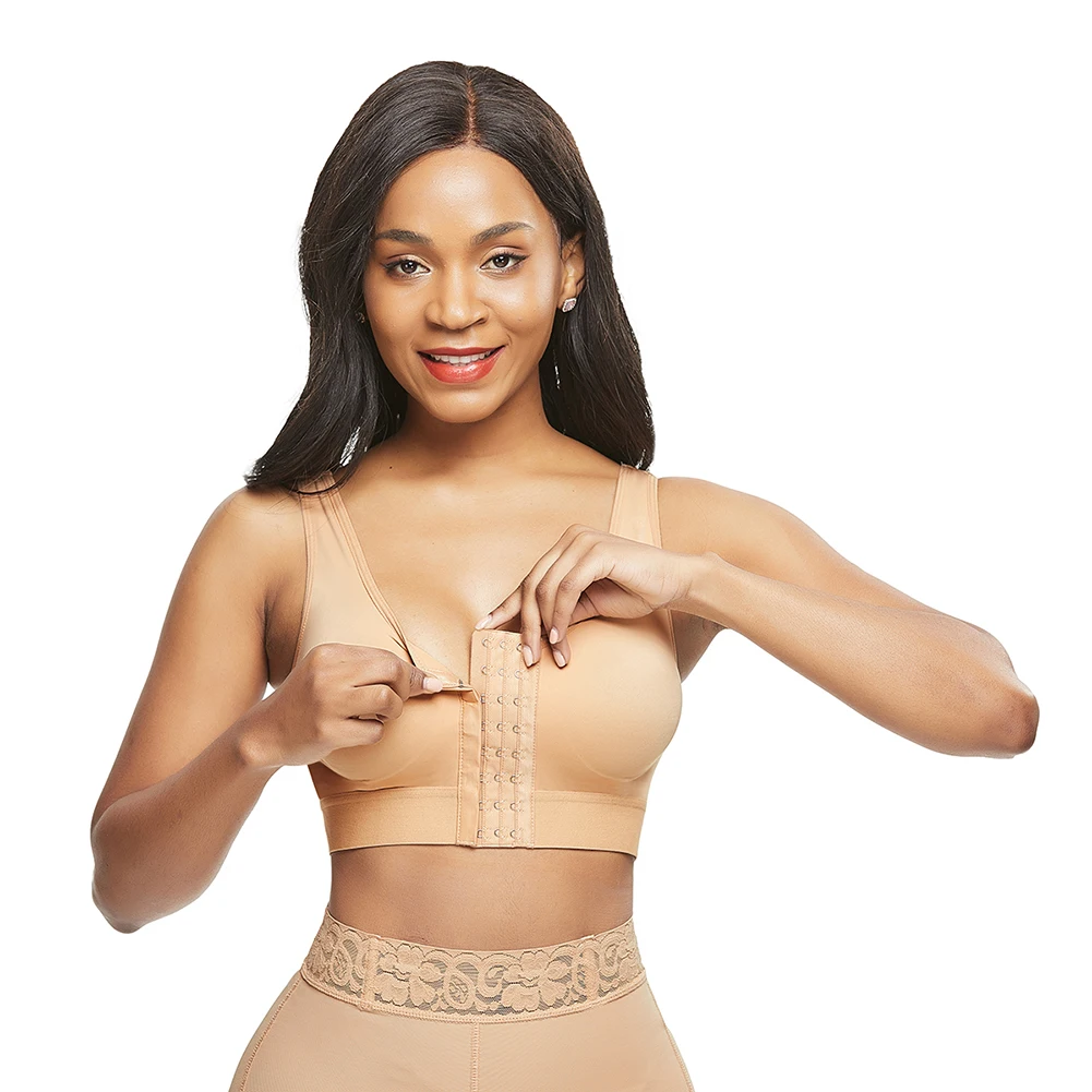 Новейший дизайн неопреновый компрессионный бюстгальтер с двойным поясом