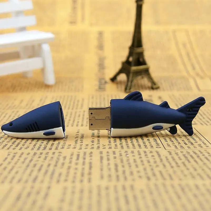 Силиконовый флеш накопитель shark usb 64 ГБ 32 2 0 для фотосъемки подарки карта памяти 128