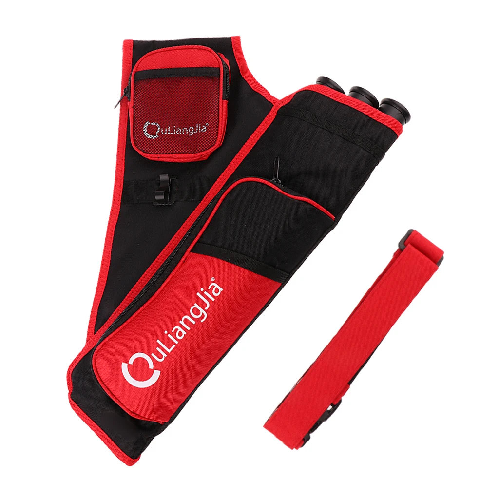 Премиум три трубы стрельба из лука стрела Хип колчан держатель сумка с