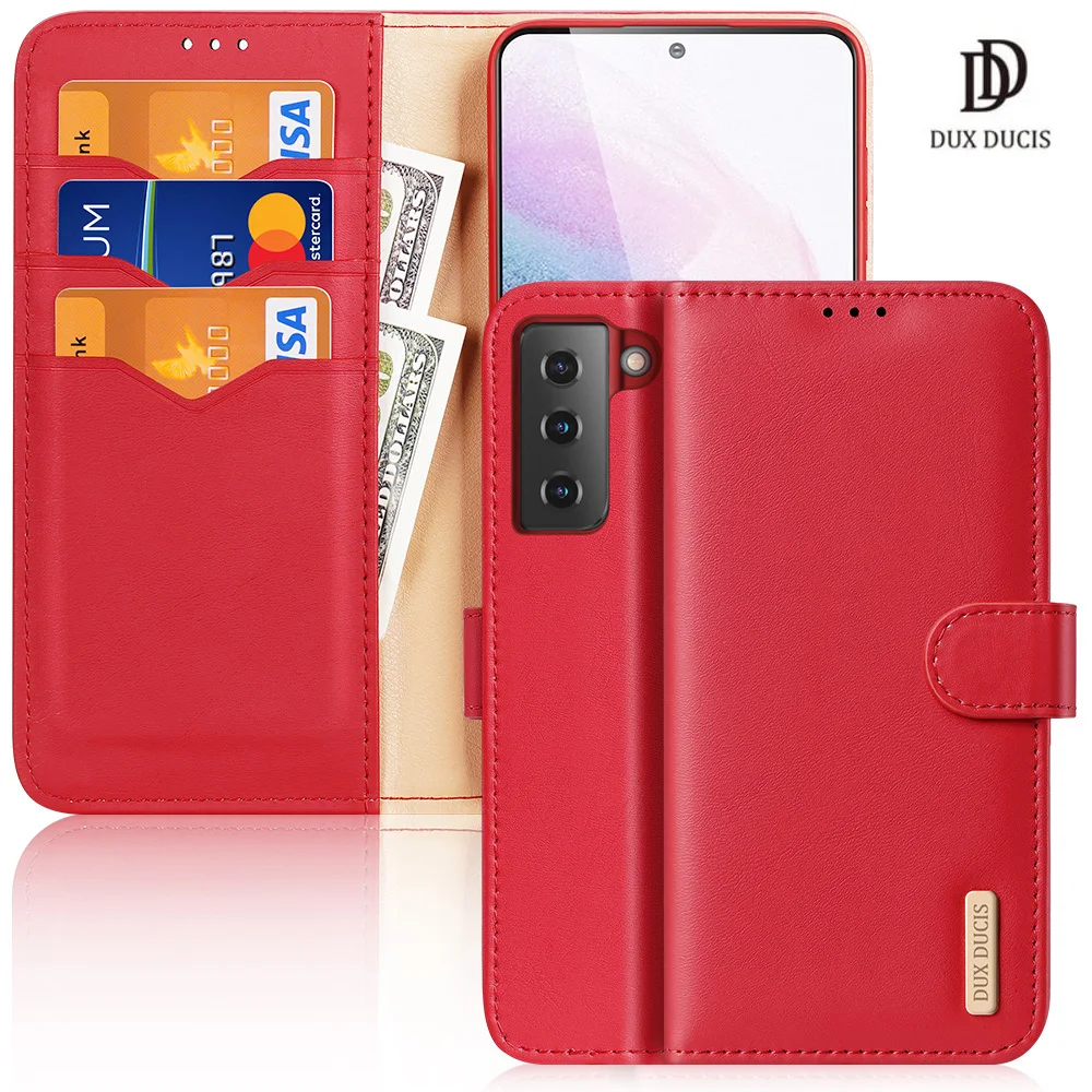 

For Samsung Galaxy S21 Plus 5G Case DUXDUCIS Hivo Series Flip Cover Luxury Leather Wallet Case Full Good Protection Steady Stand