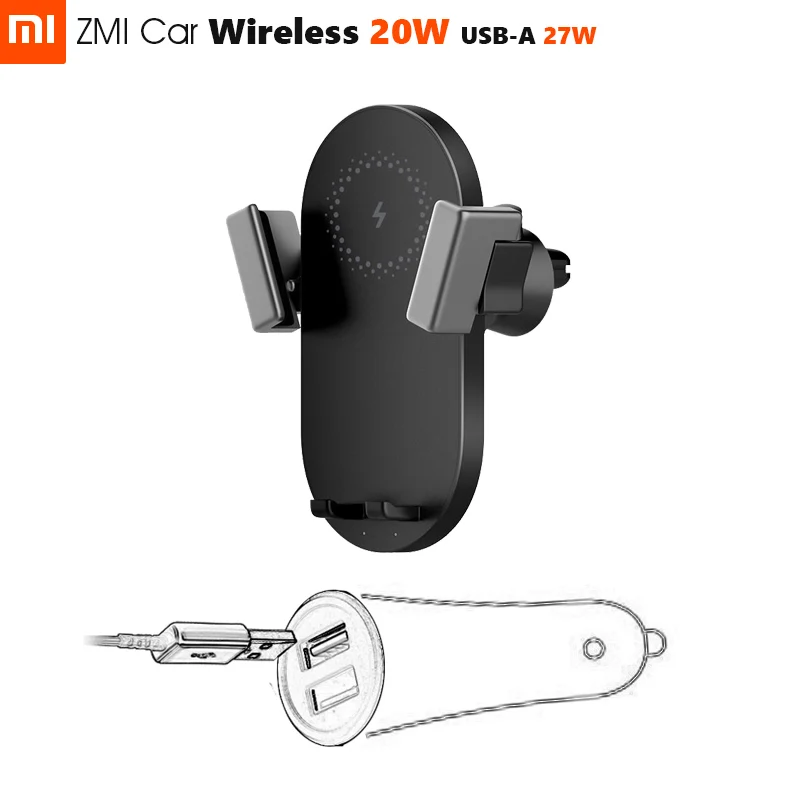 Оригинальное беспроводное автомобильное зарядное устройство Xiaomi ZMI 20 вт макс.