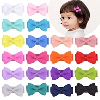 1piece 1 2 inch new small hair clips covered clip with colorful kid grosgrain ribbon hairpin hairgrip headwear hair accessories