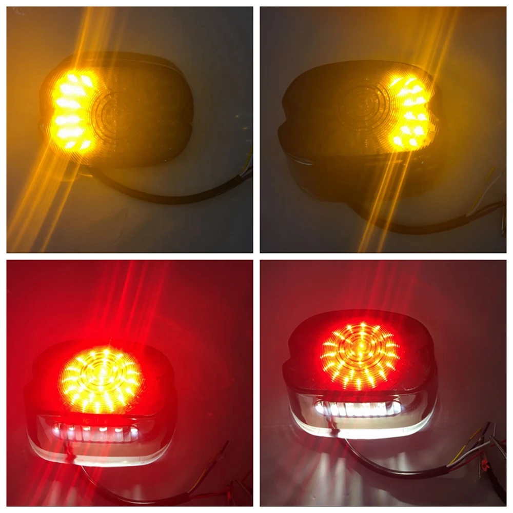 Светодиодный тормозной фонарь светильник мотоцикла Фонарь освещения номерного