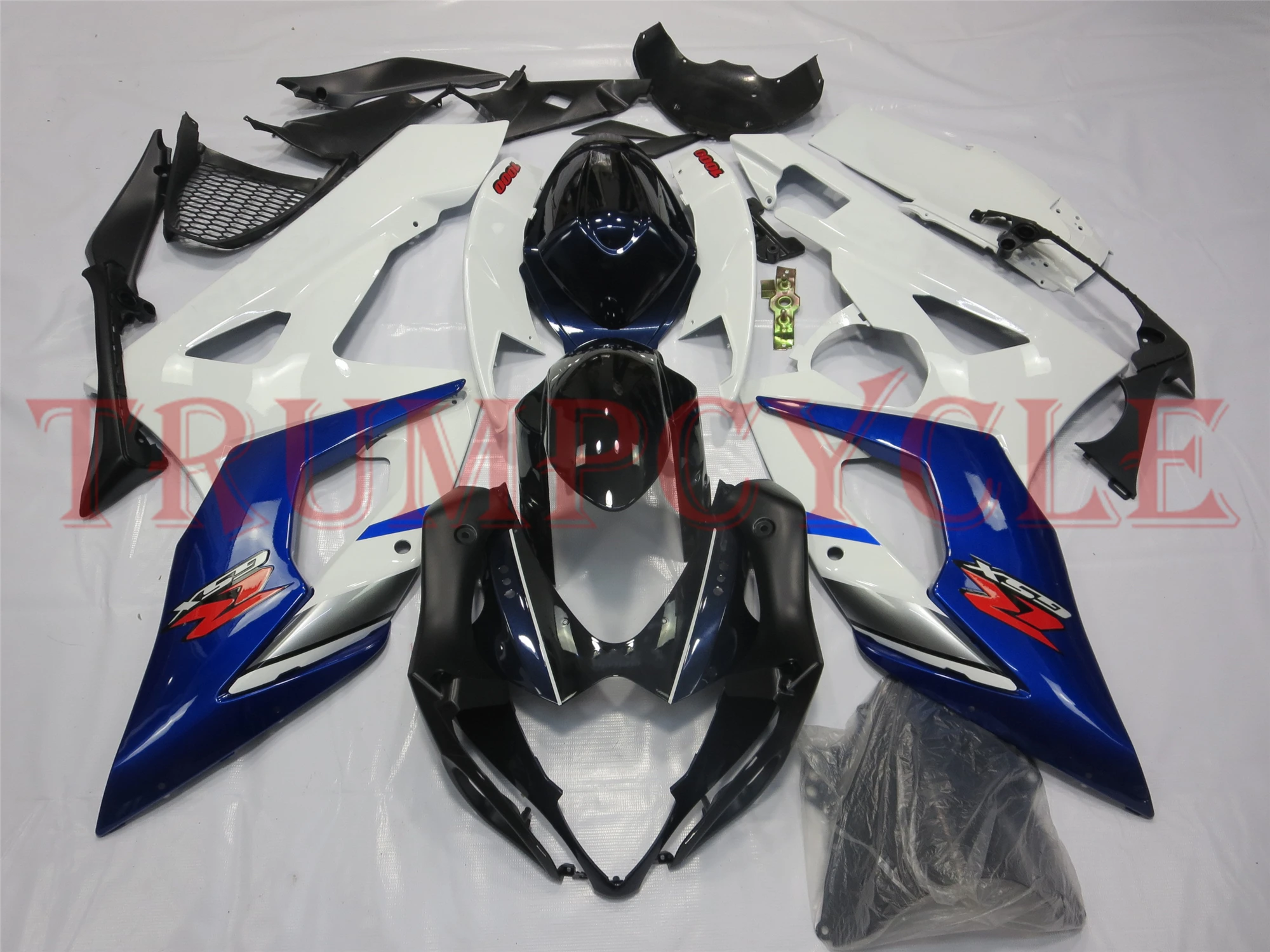 

Вторичный рынок, комплект обтекателей для кузова мотоцикла SUZUKI GSXR 1000 2005 2006 K5 GSX-R 05 06, белый, синий