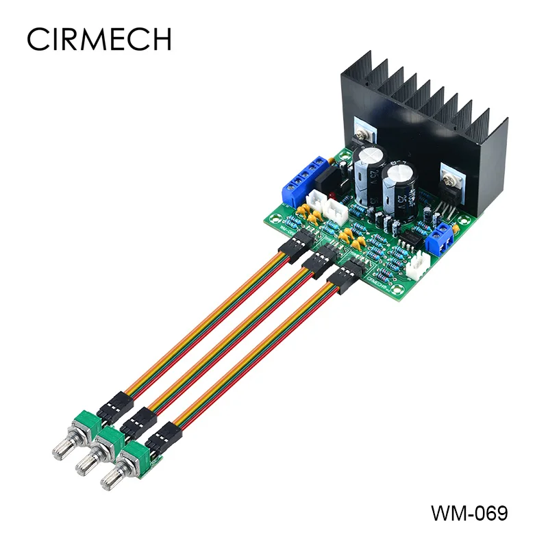 Плата усилителя CIRMECH TDA2030A 2 0 с предусилителем и регулируемым тоном совместима LM1875