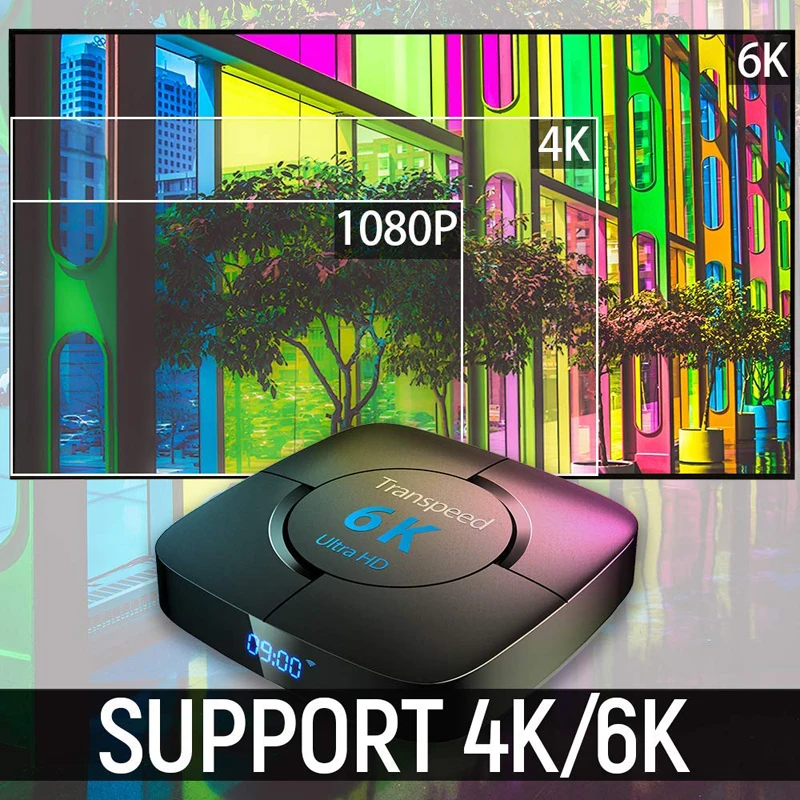 Android 9 0 4G 64G tv BOX 6K Youtube Google Assistant 3D видео ТВ приемник Флешка Box Play Store Smart Set top |