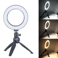 led studio camera ring light photo phone video light lamp with tripods phone stand ring table phone holder for live broadcast