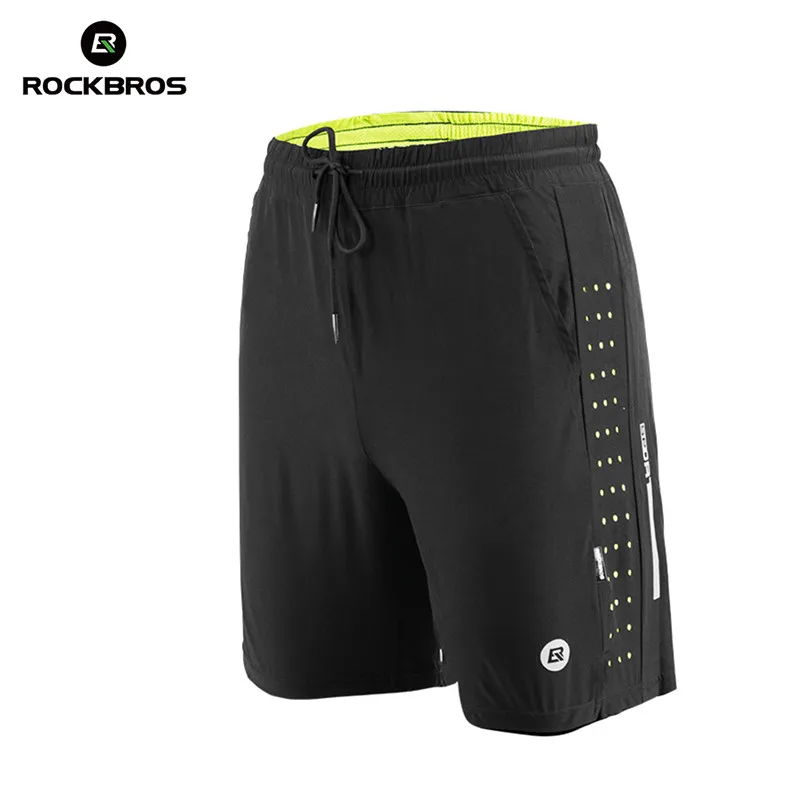 Мужские велосипедные шорты ROCKBROS одежда для тренажерного зала из спандекса бега