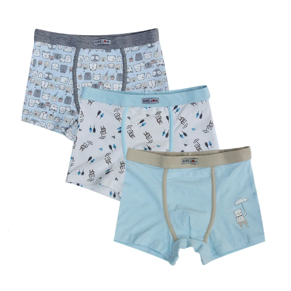 3 предмета детское нижнее белье для мальчиков детские шорты с рисунками