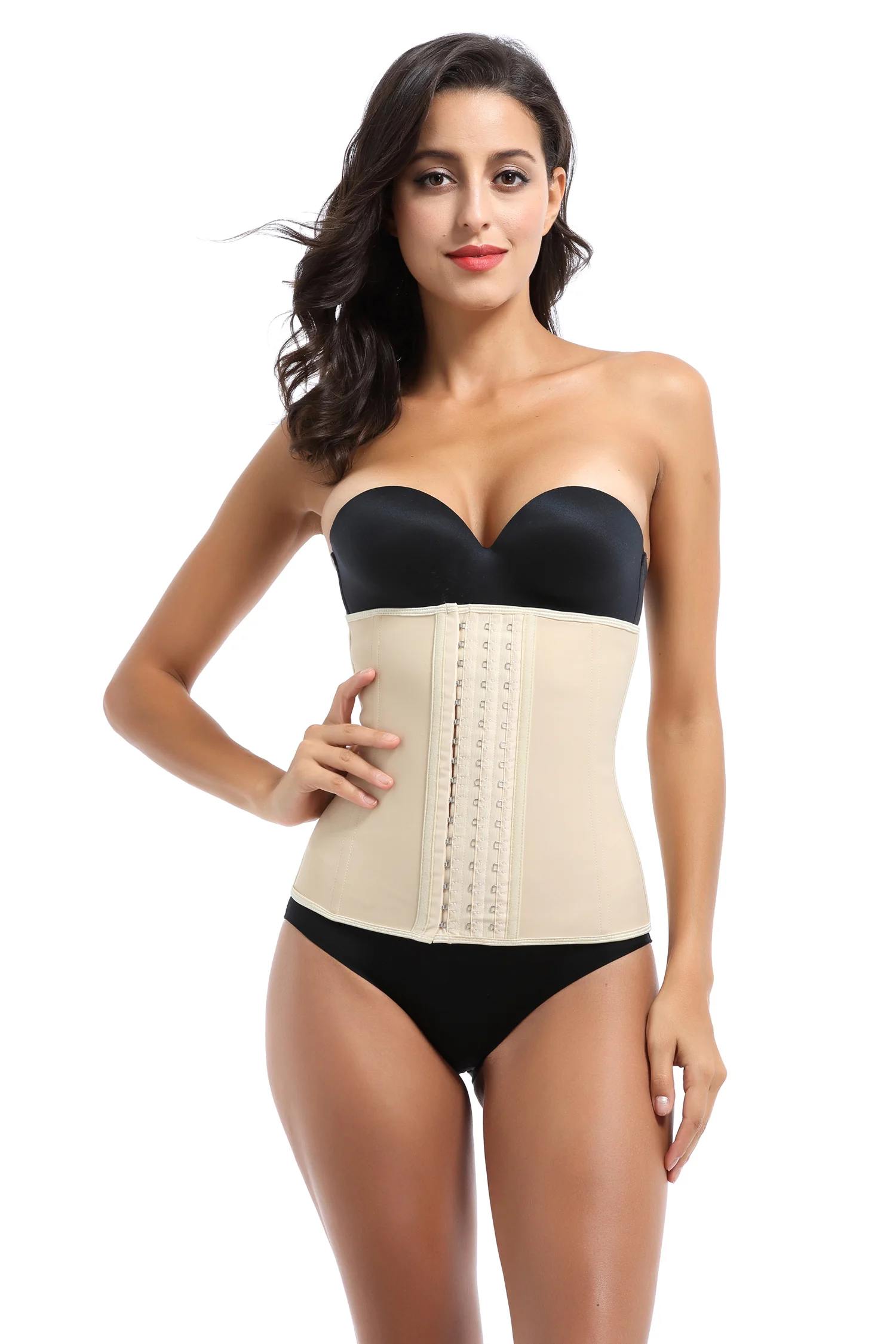 Латексный корсет для талии 9 стальных костей Корректирующее белье утягивающий