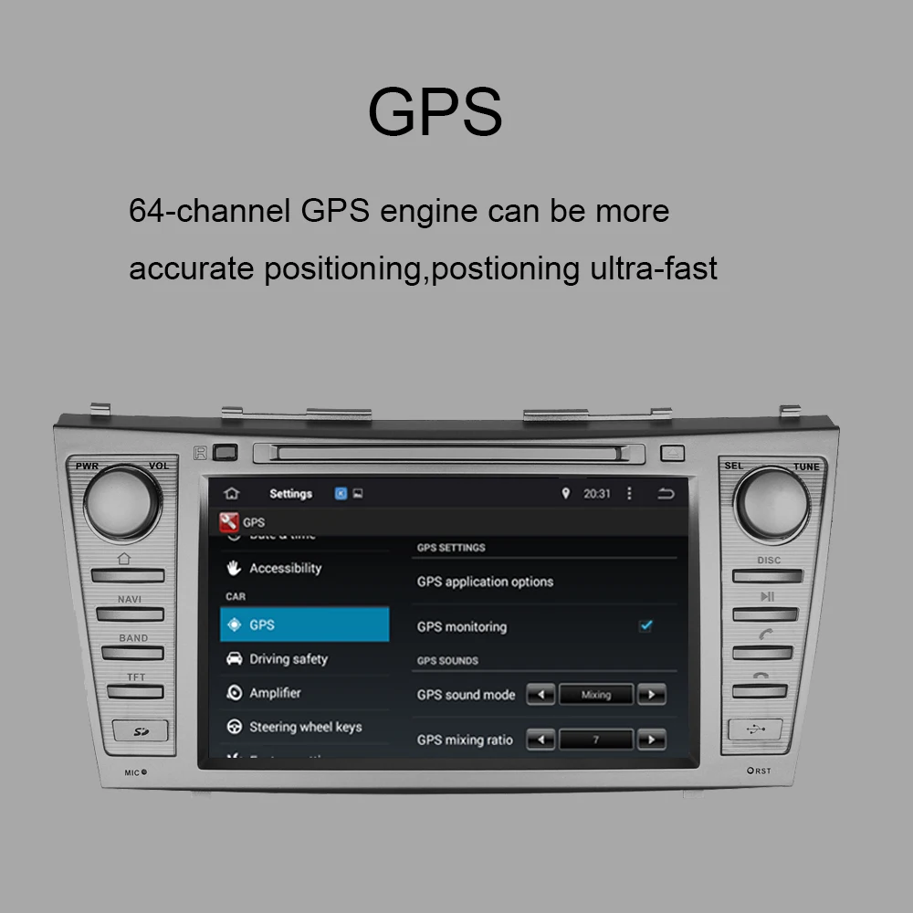 2 Din 1024*600 8 ядер Android 9 0 автомобильное радио для Toyota Camry 2006 2007 2008 2009 2010 2011