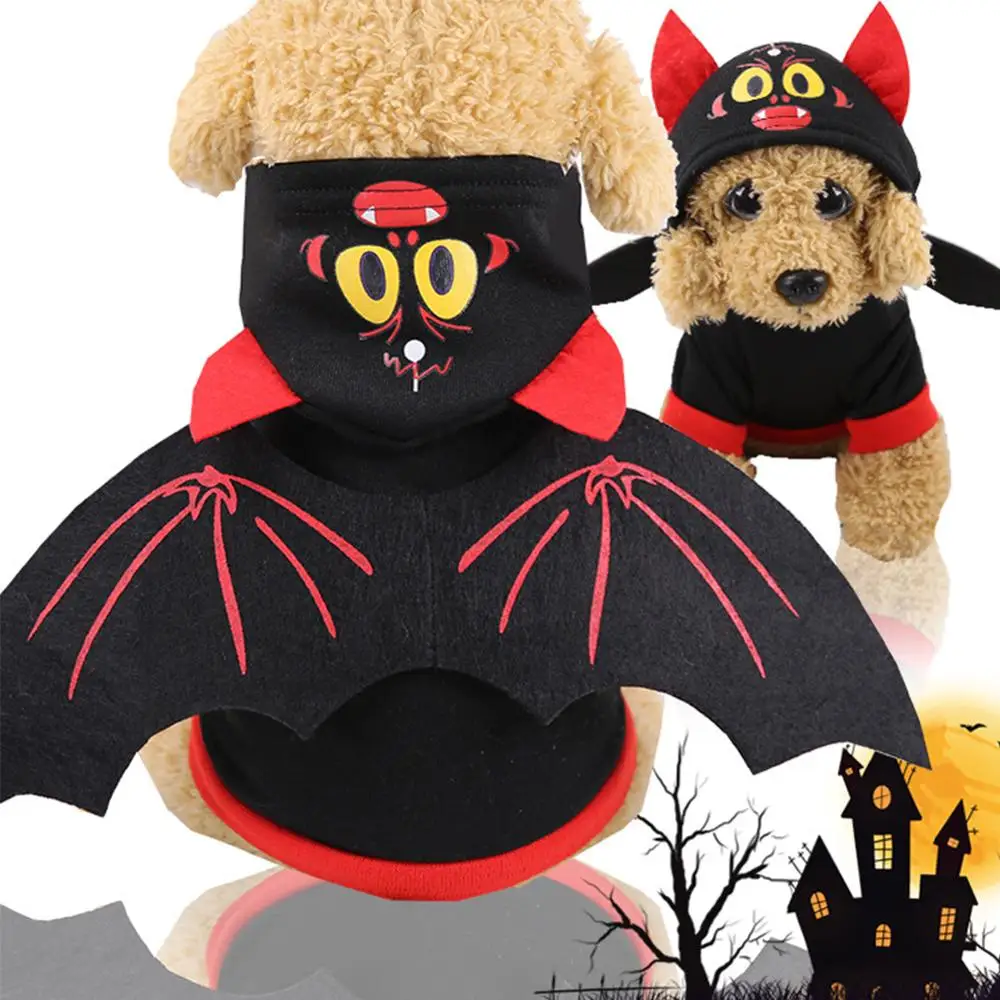 Одежда для собак с крыльями летучей мыши теплые толстовки свитер на Хэллоуин