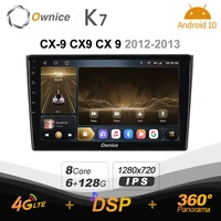 k7 ownice 6g128g android 10 0 car radio for mazda cx 9 cx9 cx 9 2012 2013 multimedia dvd 4g lte gps navi 360 bt 5 0 carplay