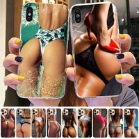 sexy ass underwear bikini woman girl phone case for iphone 13 11 12 pro xs max 8 7 6 6s plus x 5s se 2020 xr case
