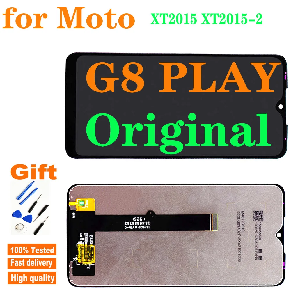 

6.2'' Original For Motorola Moto G8 Play XT2015 XT2015-2 LCD Display Touch Screen Digitizer Panel Assembly Motorola G8Play Lcd