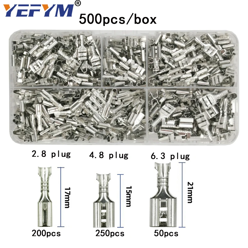 YEFYM SN 48BS обжимные плоскогубцы 0 25 1.5мм2 23 16AWG с tab 2 8 4 6 3 мм Клеммная коробка
