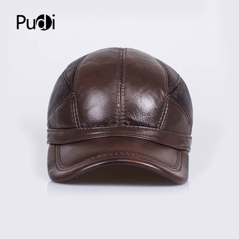 Мужская зимняя бейсболка/шапка HL030 из натуральной овечьей кожи|baseball cap|baseball cap