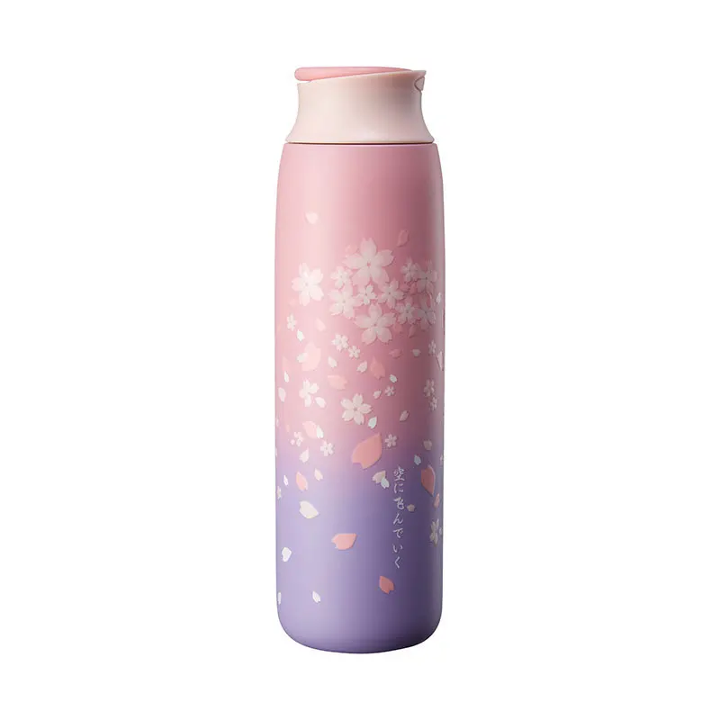 

Creative water bottle ins original gradient portable gradient female creative cup gift stainless steel vacuum flask