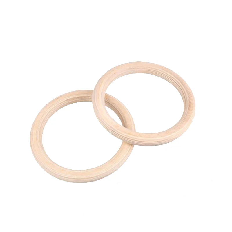 

2 Pcs/Pairs деревянный кольцо Портативный гимнастические кольца тренажерного зала Наплечные прочность дома Фитнес учебного оборудования