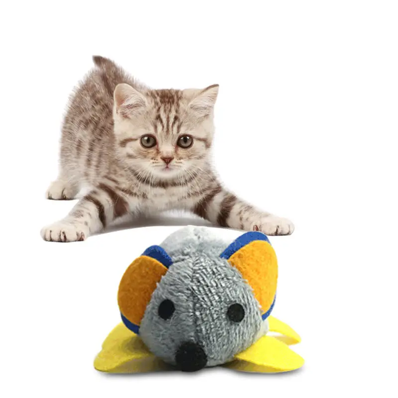 Игрушка для кошек плюшевая смешная Толстая мышка игрушка удобные интерактивные