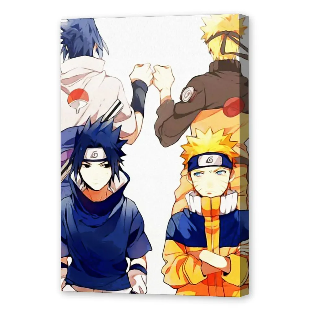 

Uchiha Sasuke Uzumaki Narut-o AnimeCanvas Painting Wall Art Posters and Prints Wall Pictures for Living Room Decoration Home De