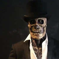 the latest skeleton biochemical mask for 2021 halloween party cosplay props silicone full cover head cover with hat lxh